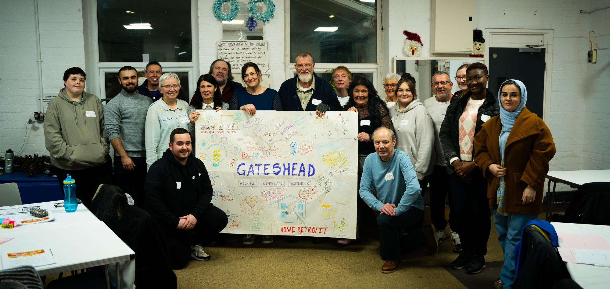 Gateshead residents presenting a vision for the future of their area