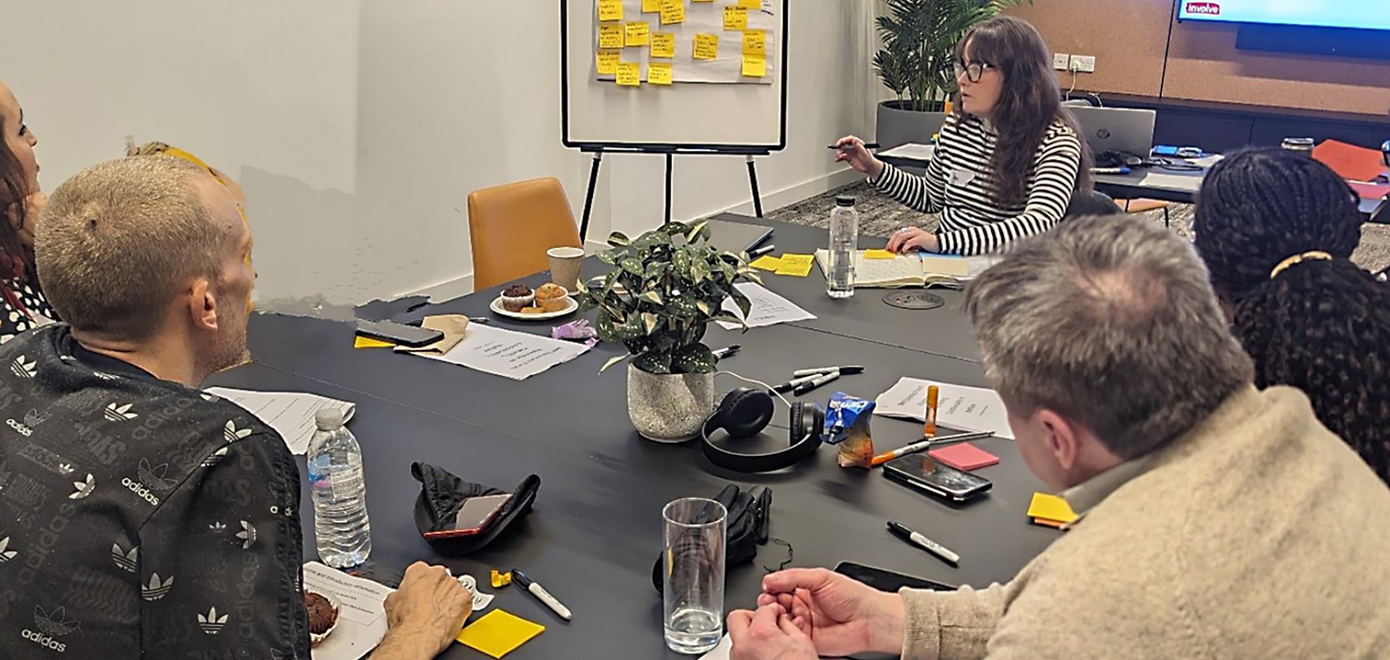 Workshop participants discussing conditionality in the benefits system