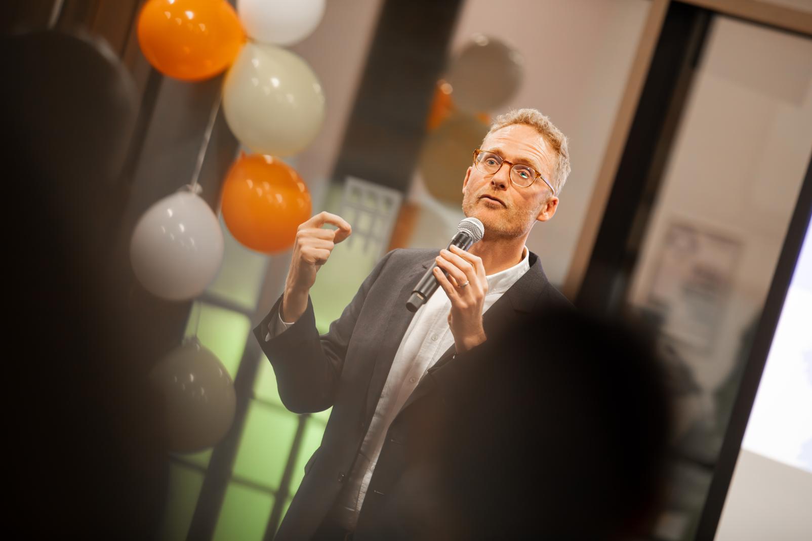 Involve's founder, Rich Wilson provides closing remarks.
