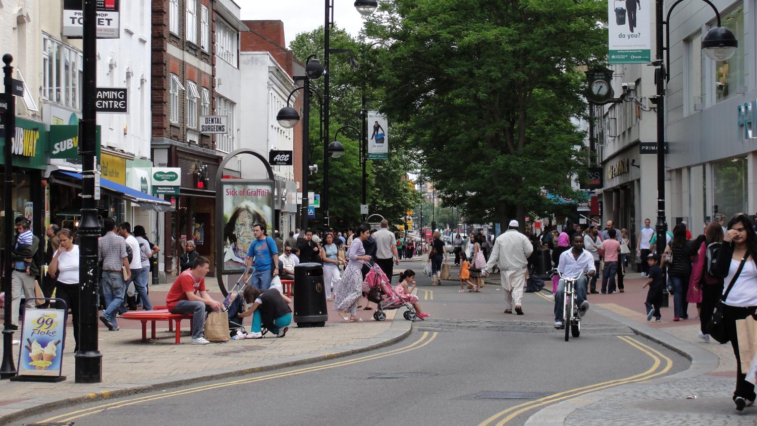 A view of Hounslow High Street