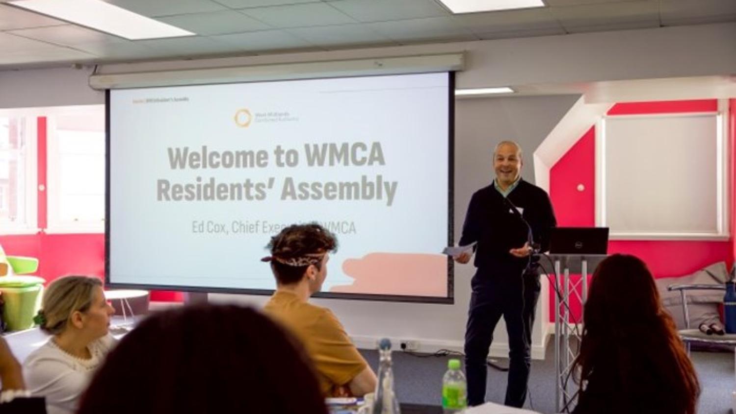 Ed Cox and the WMCA Residents' Assembly, image copyright of WMCA
