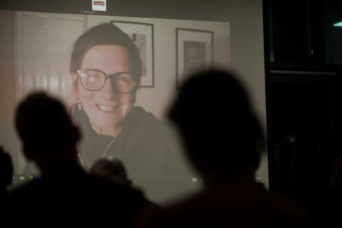 Professor Donna Hall joins virtually to share her thoughts