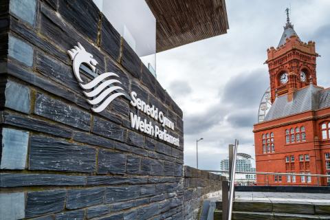 Image of the Welsh Senedd building